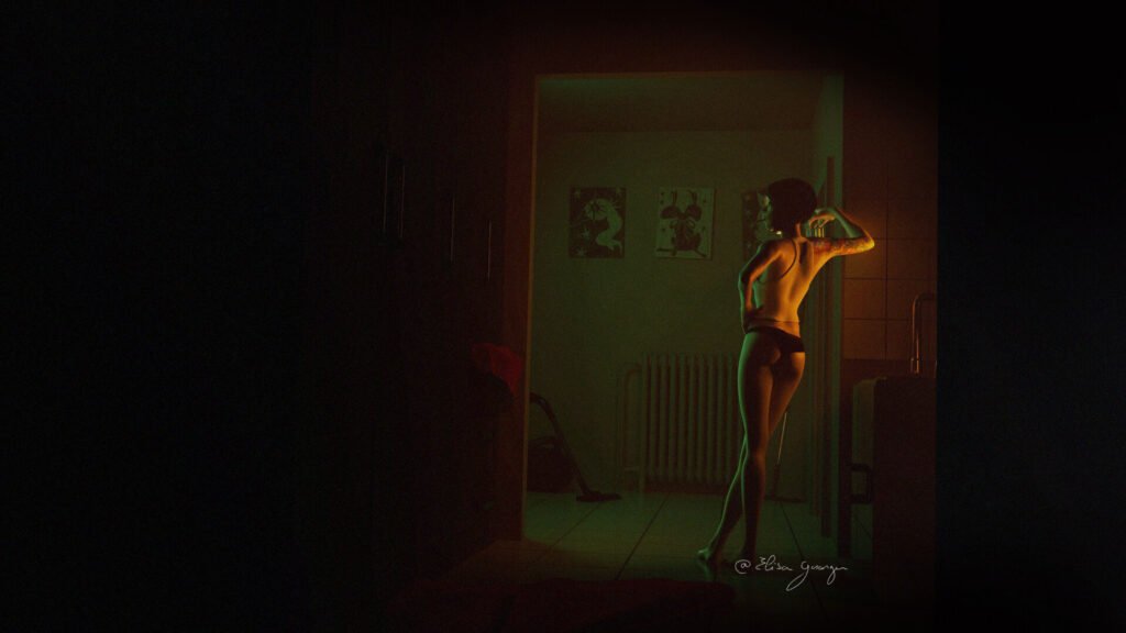 Lighting 3D femme de dos