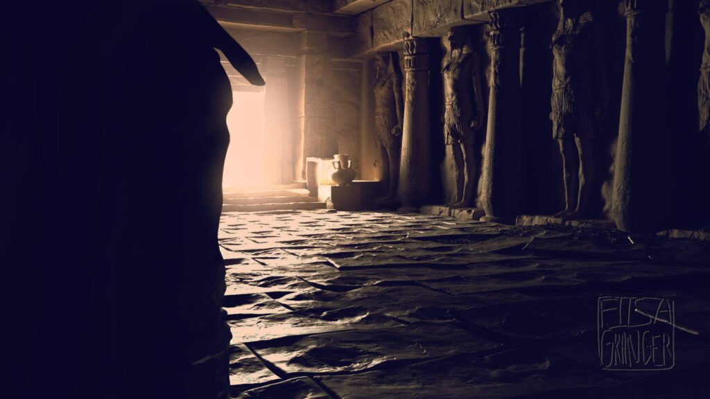 Lighting 3D tombeau égyptien